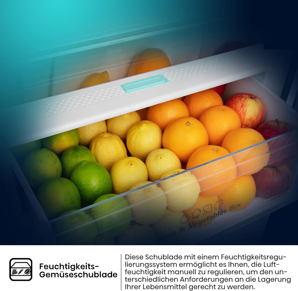 Hisense RB327N4ADD Fridge-Freezer Combination, EEK D, Total NoFrost, Interchangeable Door Hinge, Bottle Grid, 171 Litre Fridge Compartment, 85 Litre Freezer Compartment, Stainless Steel Look