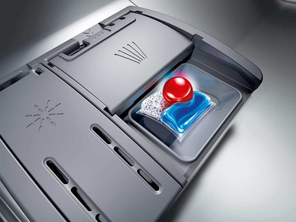 Bosch SMU4ECS28E, Serie 4, Smarter Unterbau-Geschirrspüler 60 cm, Besteckschublade, Spülmaschine Made in Germany, besonders Leise, Extra Trocknen, schneller sauberes Geschirr, Ferndiagnose, Edelstahl