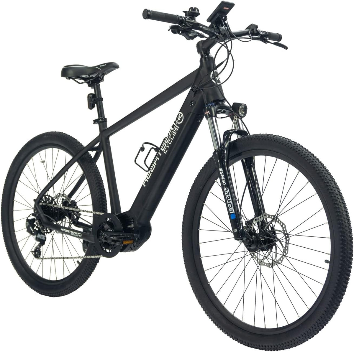Highphoria Elektrofahrrad Erwachsene, 250W 25 km/h E-Bike mit Batterie, Starker Motor, Kettenschaltung, E-Mountainbike mit Hydraulische Federgabel Pedelec für Damen & Herren