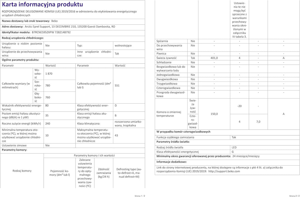 Beko RCNE366E70ZXBRN bPRO700 freistehende Kühl-/Gefrierkombination, großer Kühlschrank, 323 l Gesamtrauminhalt, HarvestFresh, NoFrost, leise, SmoothFit, 0°C-Zone, Dark Inox