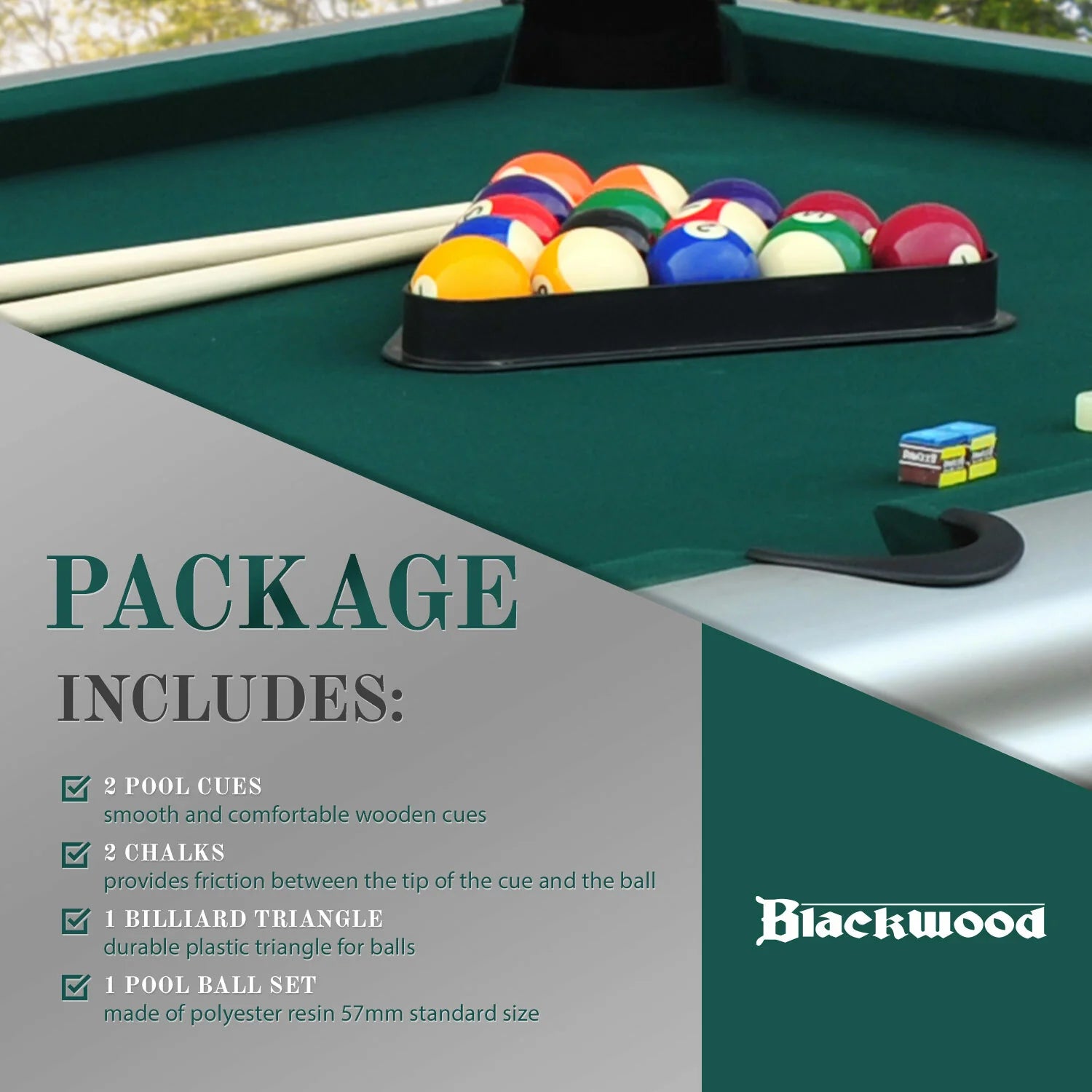 Blackwood Billardtisch, Outdoor 8’