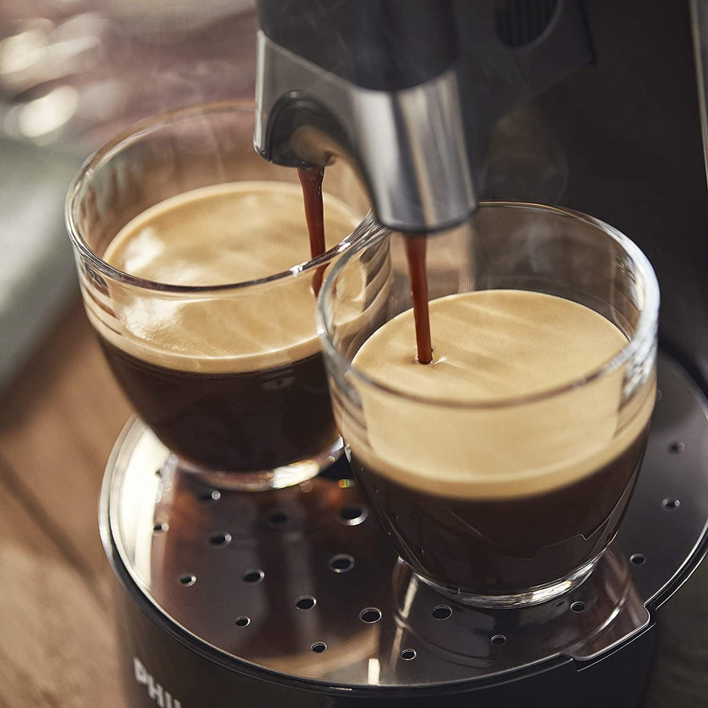 Philips Senseo Select CSA240/20 Kaffeepadmaschine (Kaffeestrkewahl Plus, Memo-Funktion, aus recyceltem Plastik), Schwarz Eco