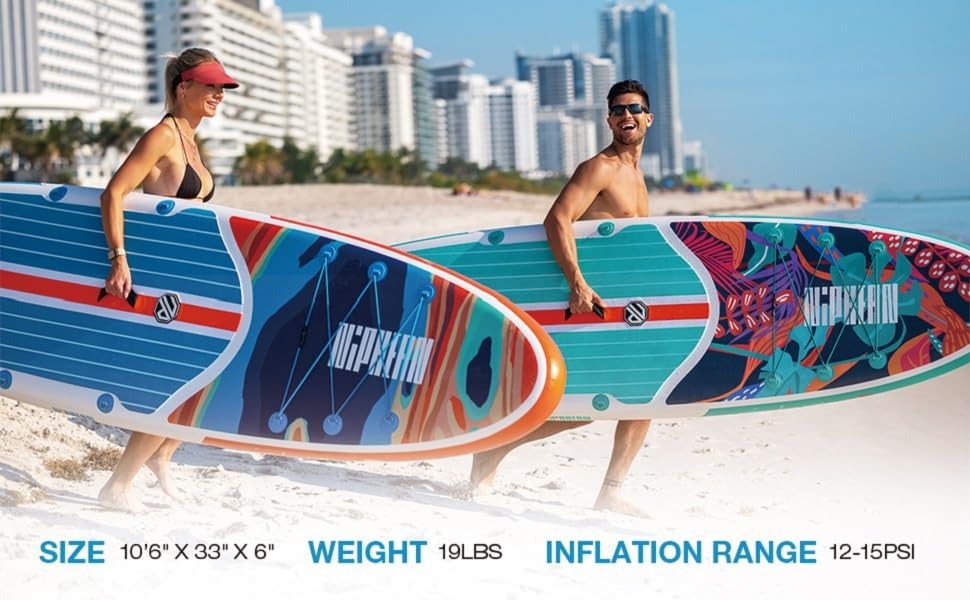 Niphean Inflatable Stand Up Paddle Board with SUP Accessories
