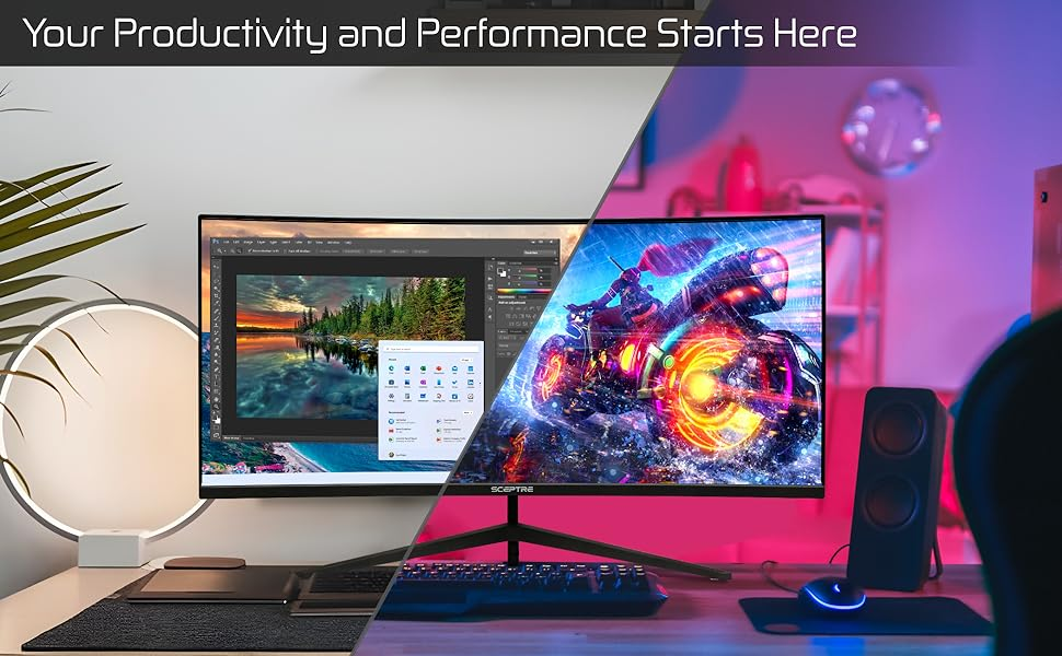 Sceptre 34 Inch 165Hz Curved Ultrawide WQHD Monitor