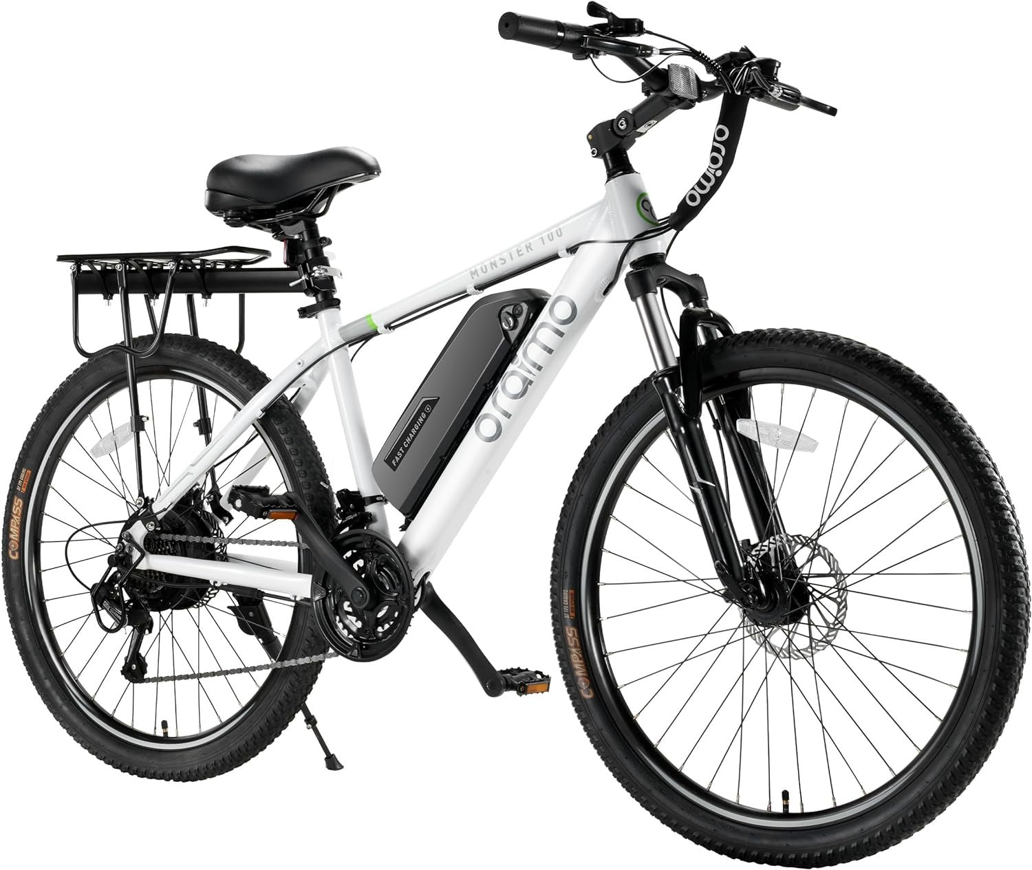 Adult Electric Bike, 350W BAFANG Motor (500W Peak), 4A 3H Fast Charging, 468Wh Li-Ion Battery, 21 Speed Gears, Air Saddle, 45 Miles 20 MPH 26" Mountain Bike Electric Bike, ANSI/CAN/UL2849 Compliant