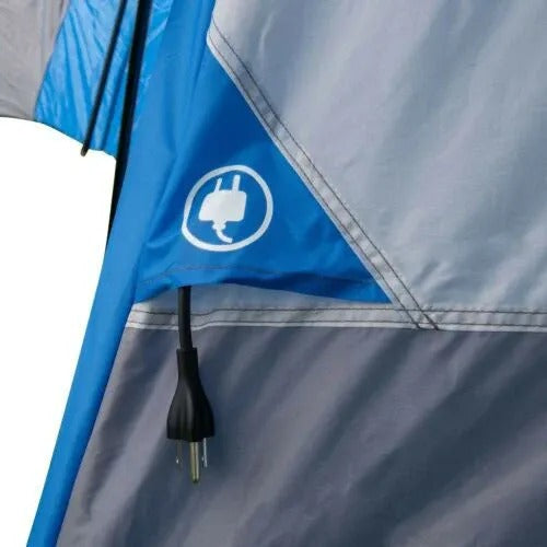 Family cabin tent for 16 people with 3 rooms and 3 entrances