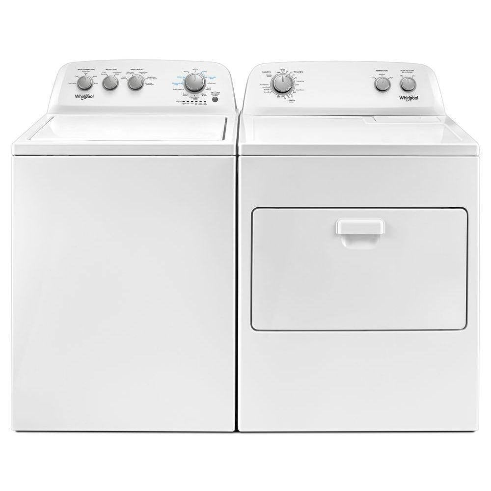 Whirlpool 7.0 cubic foot (approx. 198 liters) clothes dryer, AutoDry™ system, Wrinkle Shield™, white
