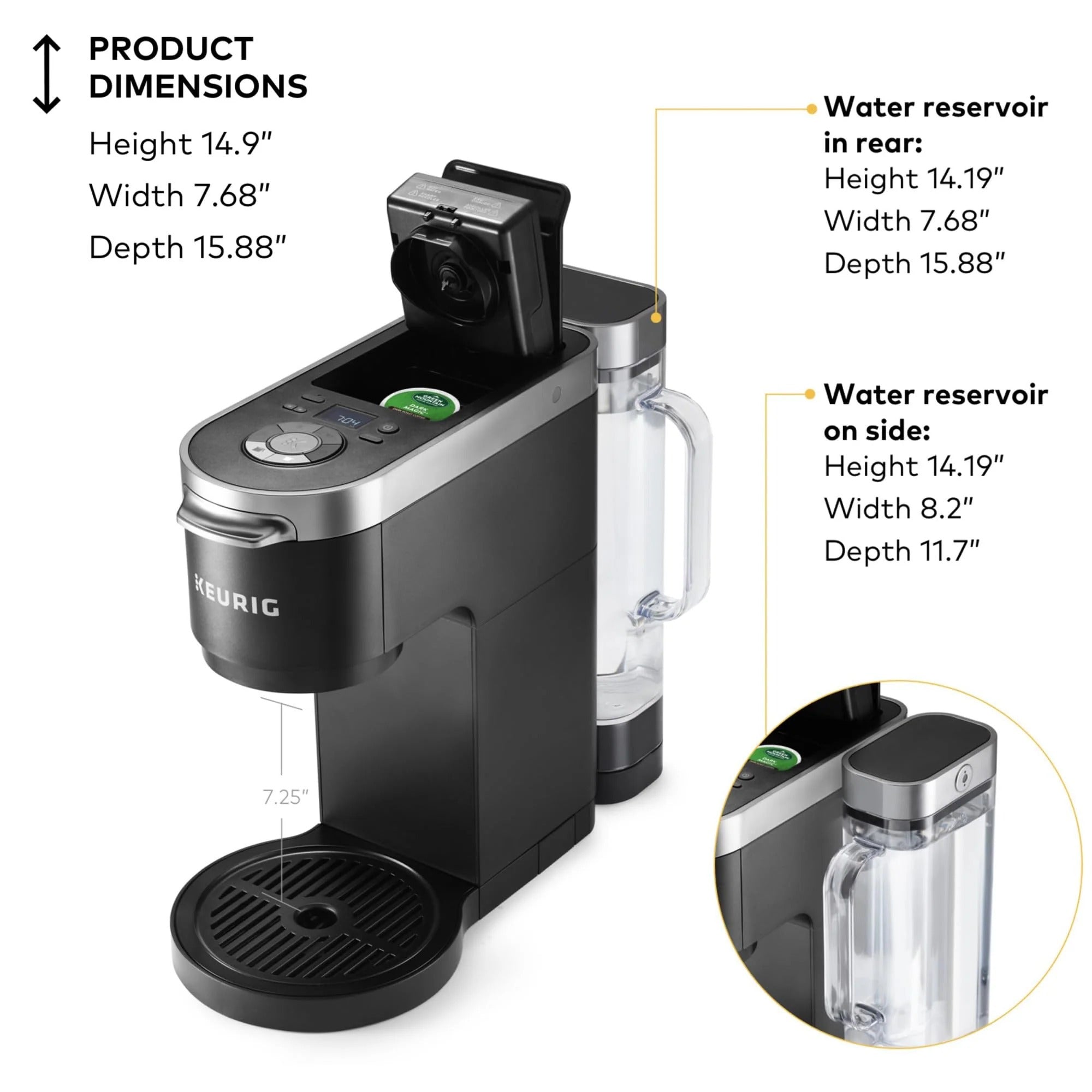 Keurig K-Duo Plus coffee machine for single servings and pots
