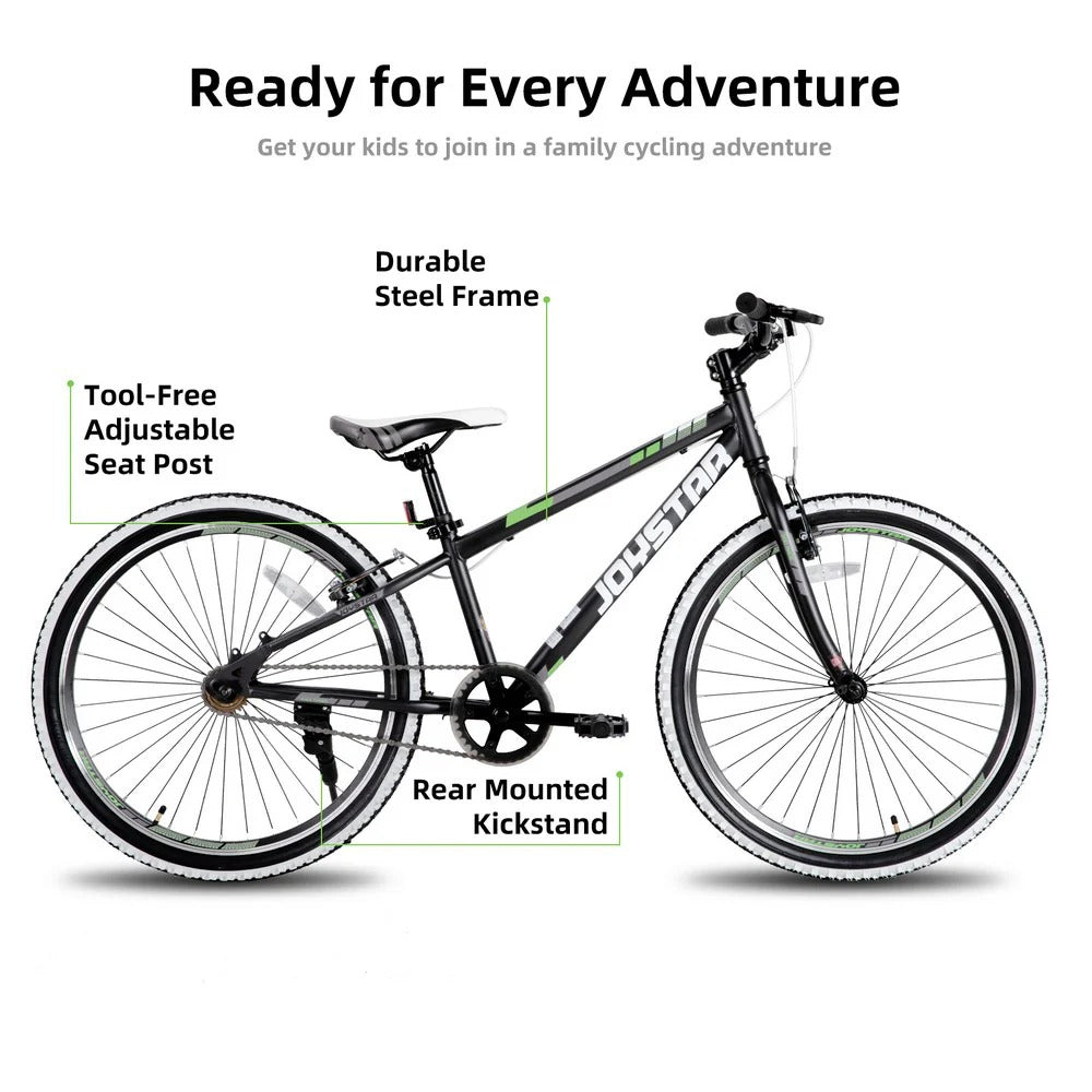 JOYSTAR Lubbock 20" 24" Kids Mountain Bike Single Speed Bicycle