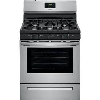 Frigidaire 30 inch (76 cm) wide freestanding 5-burner stainless steel gas hob FCRG3052AS
